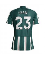 Manchester United Luke Shaw #23 Vieraspaita 2023-24 Lyhythihainen